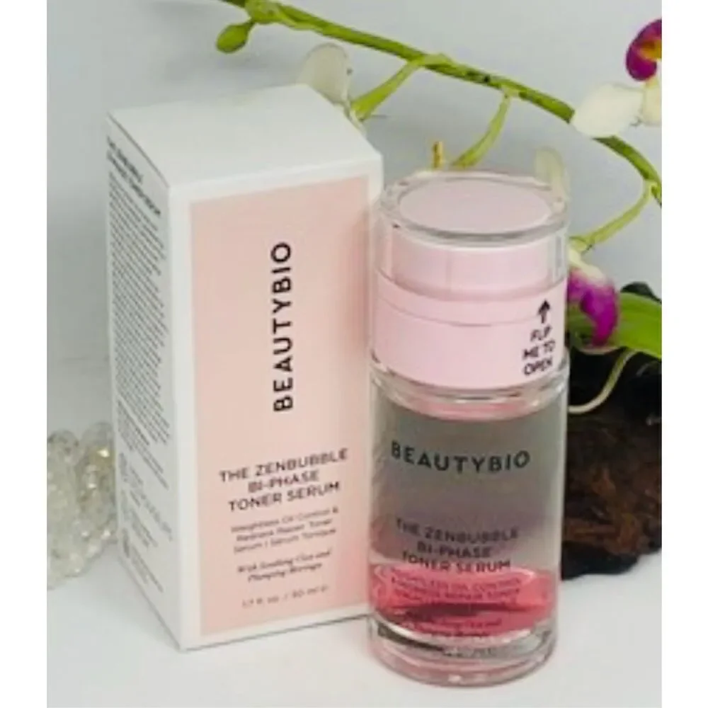BeautyBio - NWT The Zen Bubble Bi-Phase Toner Serum. Full Size (1.7 oz) Sealed.
